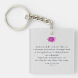 Psalm 1, Flower, Schlüsselanhänger