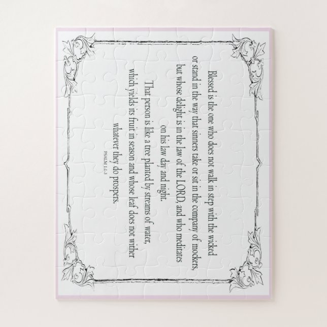 Psalm 1, geht nicht im Einklang mit den Schlechten (Vertikal)