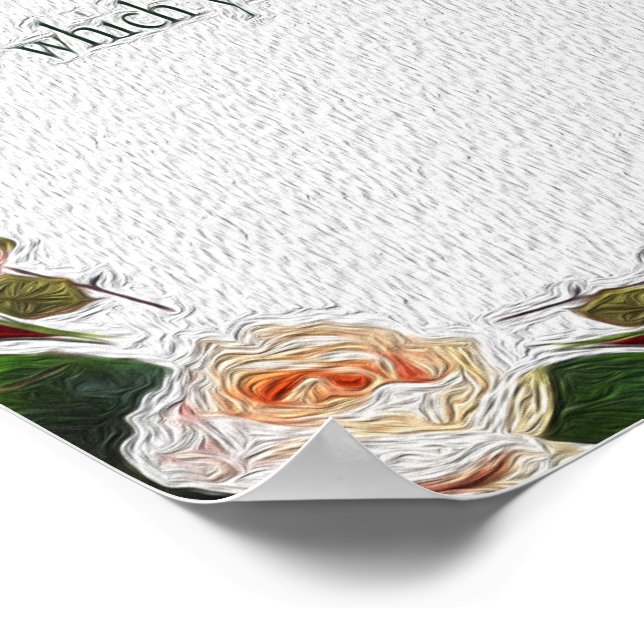 Psalm 1 Kunstweg der Gerechtigkeit Poster (Ecke)