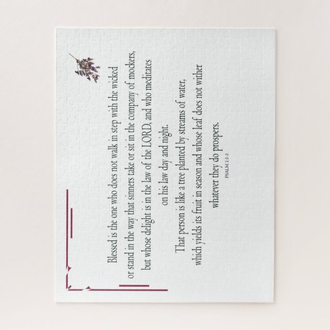 Psalm 1, Law day and Night, Streams of Waters, (Vertikal)