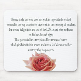 Psalm 1, Law day and Night, Streams of Waters, Mousepad
