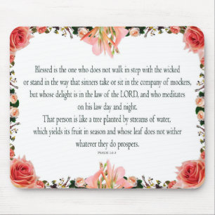 Psalm 1, Nicht mit den Gottlosen wandeln Mousepad