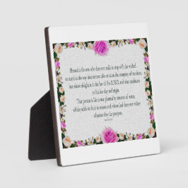 Psalm 1, Ölfarbe Lila Fotoplatte