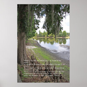 Psalm 1 Scripture Poster, Version C Poster