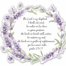 Psalm 23: 1-3 Aufkleber