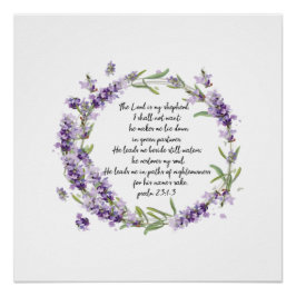 Psalm 23: 1-3 Poster