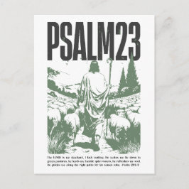 Psalm 23:1-3 “The Lord Is My Shepherd” Postkarte