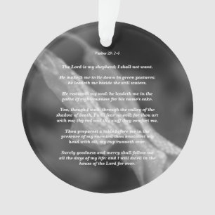 Psalm 23: 1-6 ornament