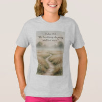 Psalm 23:1 Bibelvers christliches Mädchen-T-Shirt