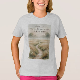 Psalm 23:1 Bibelvers christliches Mädchen-T-Shirt T-Shirt
