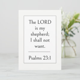 Psalm 23:1 Bibelvers, ermutigende Schrift, Einladung