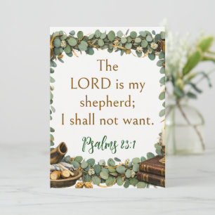 Psalm 23:1 Bibelvers, Eukalyptus, Farmhaus Einladung