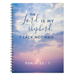 Psalm 23:1 Bibelverse-Notebook Notizblock