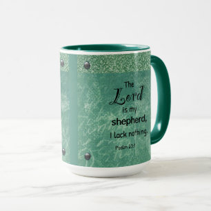 Psalm 23:1 christliche Typografie-Design Tasse