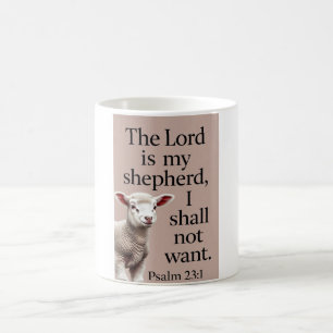 Psalm 23:1 Christliches Lamm-Kaffeetasse Kaffeetasse