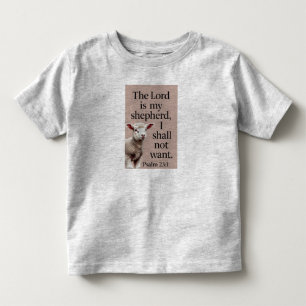 Psalm 23:1 Christliches Lamm Kinder T-Shirt