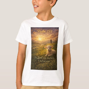 Psalm 23:1 Christliches Lamm Kinder T-Shirt