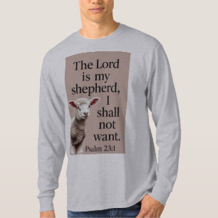 Psalm 23:1 Christliches Langarm-Shirt für Männer T-Shirt