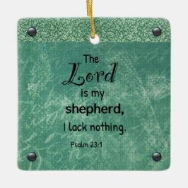 Psalm 23:1 Christliches Typografie-Design Keramikornament