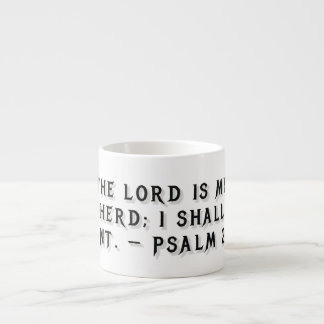 Psalm 23:1 Geschenktasse Espressotasse