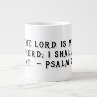 Psalm 23:1 Geschenktasse Jumbo-Tasse