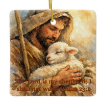 Psalm 23:1 Guter Hirte Quadratischer Schmuckanhäng