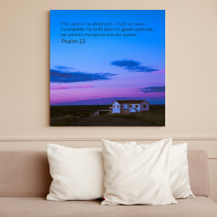 Psalm 23:1 KJV-Wandkunst – Schriftplakat Poster