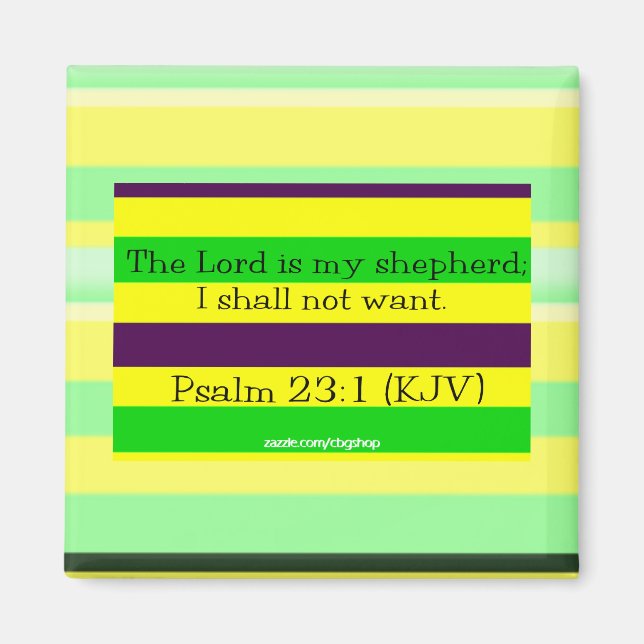Psalm 23:1 magnet (Vorne)