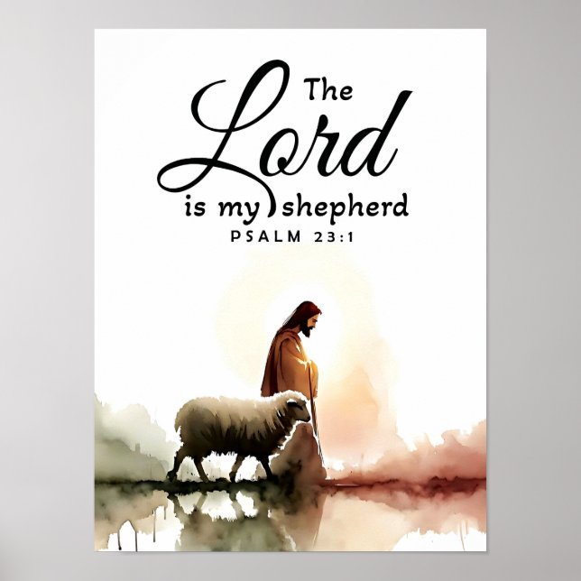 Psalm 23:1 poster (Vorne)