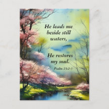 Psalm 23:2-3 Er restauriert mein Soul Bibel Verse