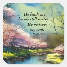 Psalm 23:2-3 Er restauriert mein Soul Bibel Verse
