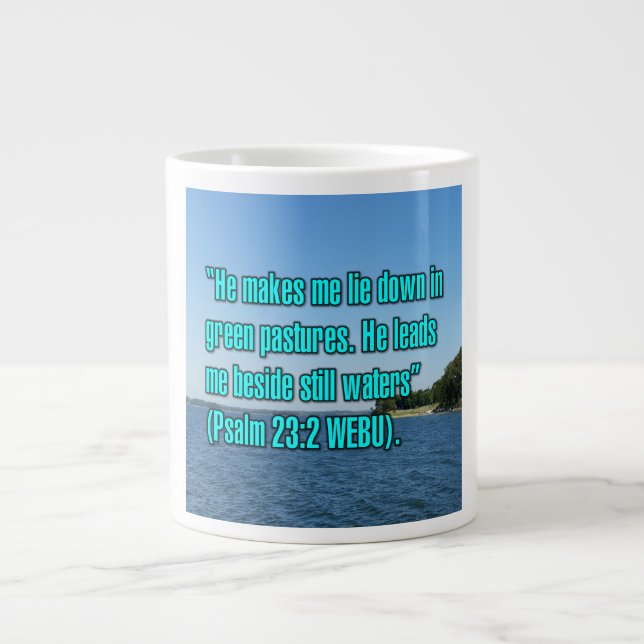 Psalm 23:2 WEBU Tasse (Vorderseite)