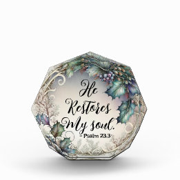 Psalm 23:3 acryl auszeichnung