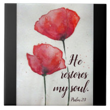 Psalm 23:3 Er restauriert mein Soul, Bibel Verse B