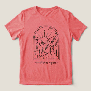 Psalm 23 3 Erfrischungen Soul Christlich Bibelvers Tri-Blend Shirt