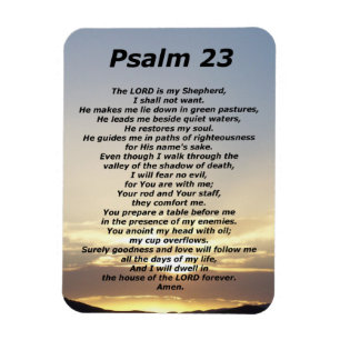Psalm 23 (3) magnet