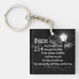 Psalm-23:4 Bibel-Vers-kundenspezifisches Schlüsselanhänger