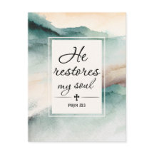 Psalm 23"4 Er stellt mein Soul wieder her