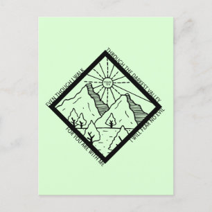 Psalm 23 4 Fear No Evil Christlich Bible Verse Postkarte