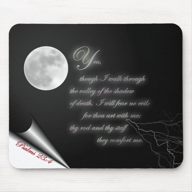 Psalm 23:4 mousepad (Vorne)