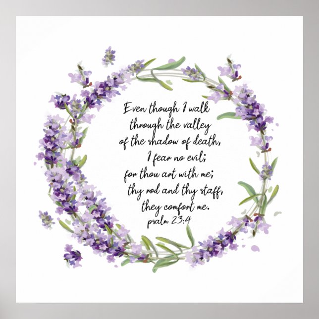 Psalm 23: 4 poster (Vorne)