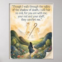 Psalm 23:4 Schriftposter | Bibelversposter Poster