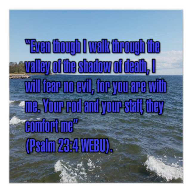 Psalm 23:4 WEBU Poster (Vorderseite)