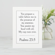 Psalm 23:5 Bibelvers, ermutigende Schrift