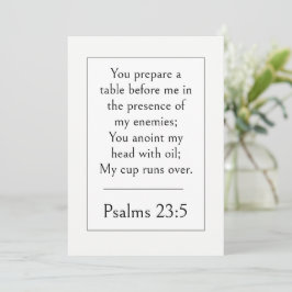 Psalm 23:5 Bibelvers, ermutigende Schrift Einladung