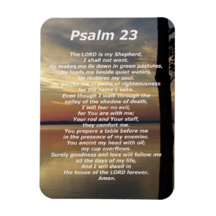 Psalm 23 (5) magnet