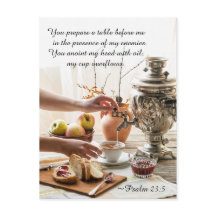 Psalm 23:5 Sie bereiten einen Tisch vor mir, Bibel