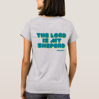 Psalm 23 aquamarine Schrift FrauenShirt