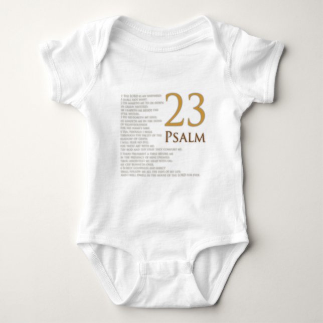 PSALM 23 BABY STRAMPLER (Vorderseite)