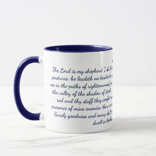 Psalm 23 Bibel Verse Klassische Tasse, 11 oz Kaffe Tasse